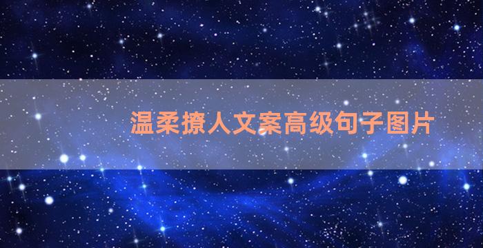 温柔撩人文案高级句子图片